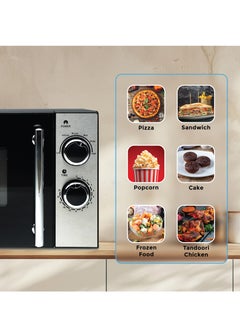 SPJ SPJ Microwave Oven 20L, 700W With 6 Power Levels, Child-Safety-Lock, Defrost Function, 30 Minutes Timer, Express Cook, Easy to Use, Best for Home & Office, Colour - BLACK, MWBLU-20L002  - Image 5