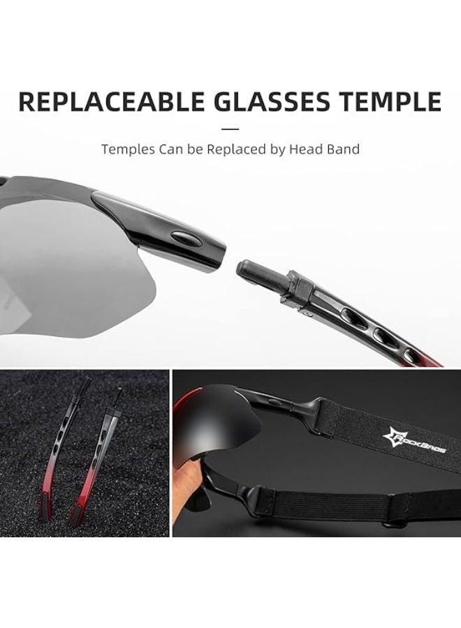 AIWANTO Polarized Sports Sunglasses – UV400 Cycling & Outdoor Glasses for Men & Women with 5 Interchangeable Lenses, Ultra-Light Frame & Myopia Inner Frame - Image 2