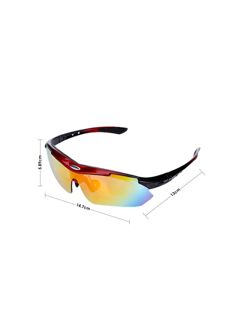 FreeBee Polarized Cycling Bike Riding Sun Glass With 4 Interchangeable Lenses