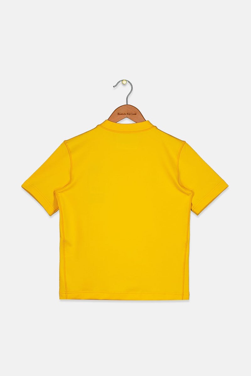 Mizuno Kids Boy Sportswear Fit Training T-shirt, Yellow - Image 2