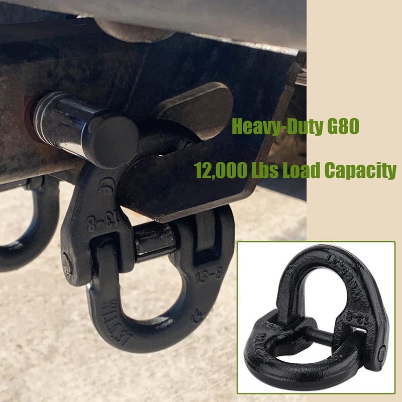 9TH SHOP Hammerlock Safety Chain Connector 1/2" - Heavy Duty Grade 80 - Image 4
