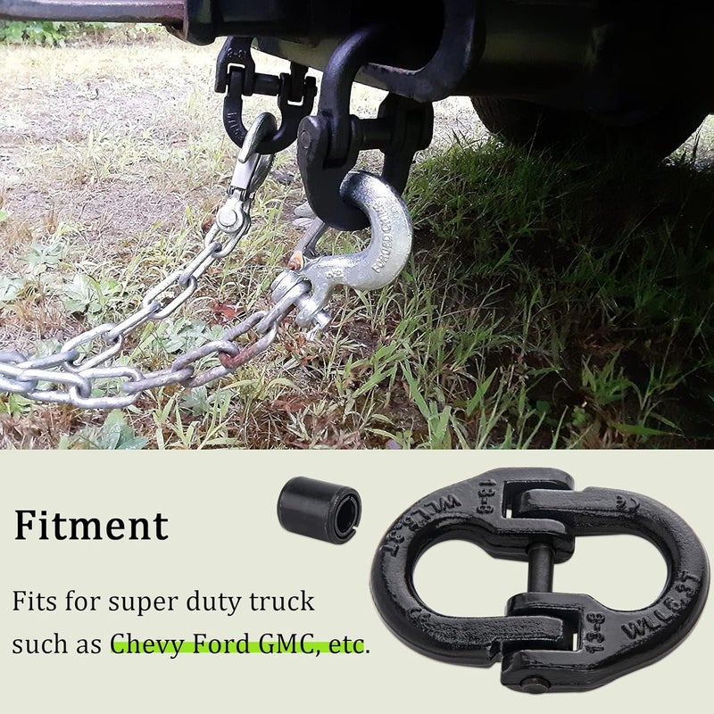 9TH SHOP Hammerlock Safety Chain Connector 1/2" - Heavy Duty Grade 80 - Image 2