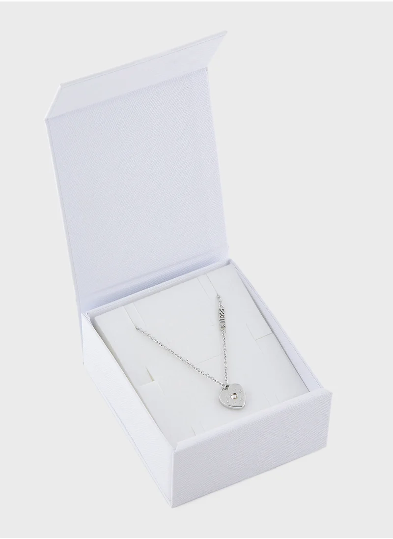 جس Jubn05056Jwrht/U 16-18 Inch Heart Charm Necklace