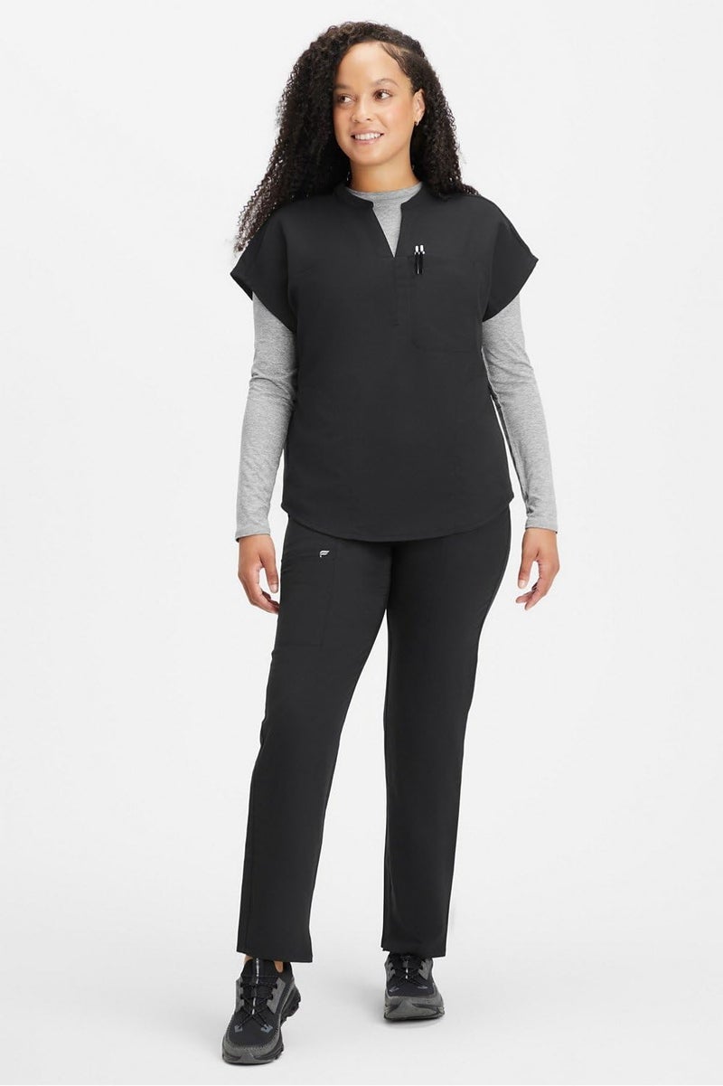 Fabletics Women's Performance Scrub Pant - MotionTech, 4-Way Stretch, Pocket-Packed, Lightweight, Semi-Slim Fit, S/Regular 28 in | 28, Black - Image 2