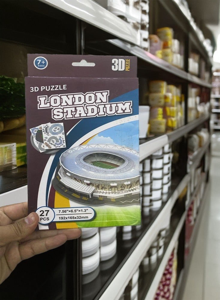 27-piece 3D jigsaw puzzle of London Football Stadium - Image 4