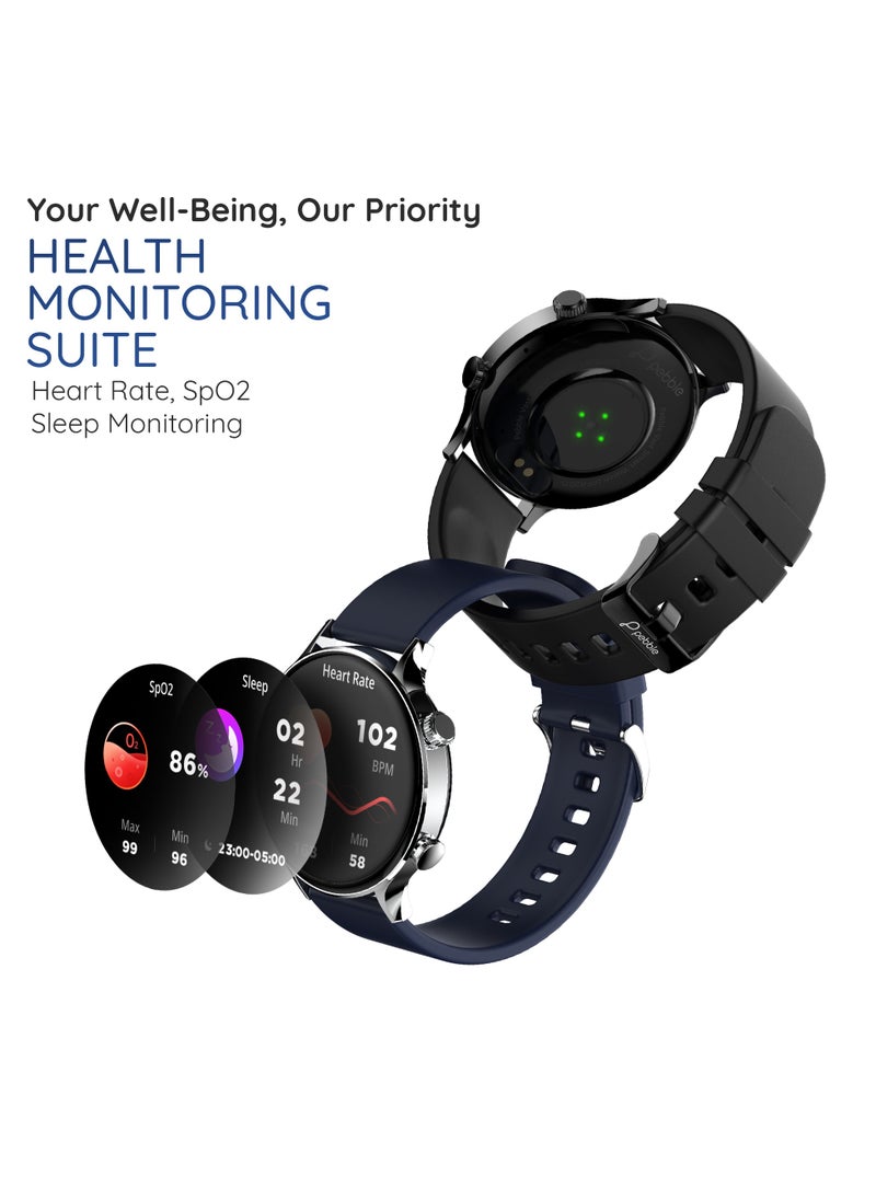 Vast 1.43' (3.63 cm) Amoled Display Smartwatch, Always On Display, Compatible with Android & iOS, IP67 Water Resistant, Health Suite, Multi Sports Modes, Round Dial, Multi Watch Faces, Jet Black - pzsku/ZC4DA09C0DA65BCA7A3D2Z/45/_/1714847899/076043ba-0d1f-4358-9358-23d469b124f4