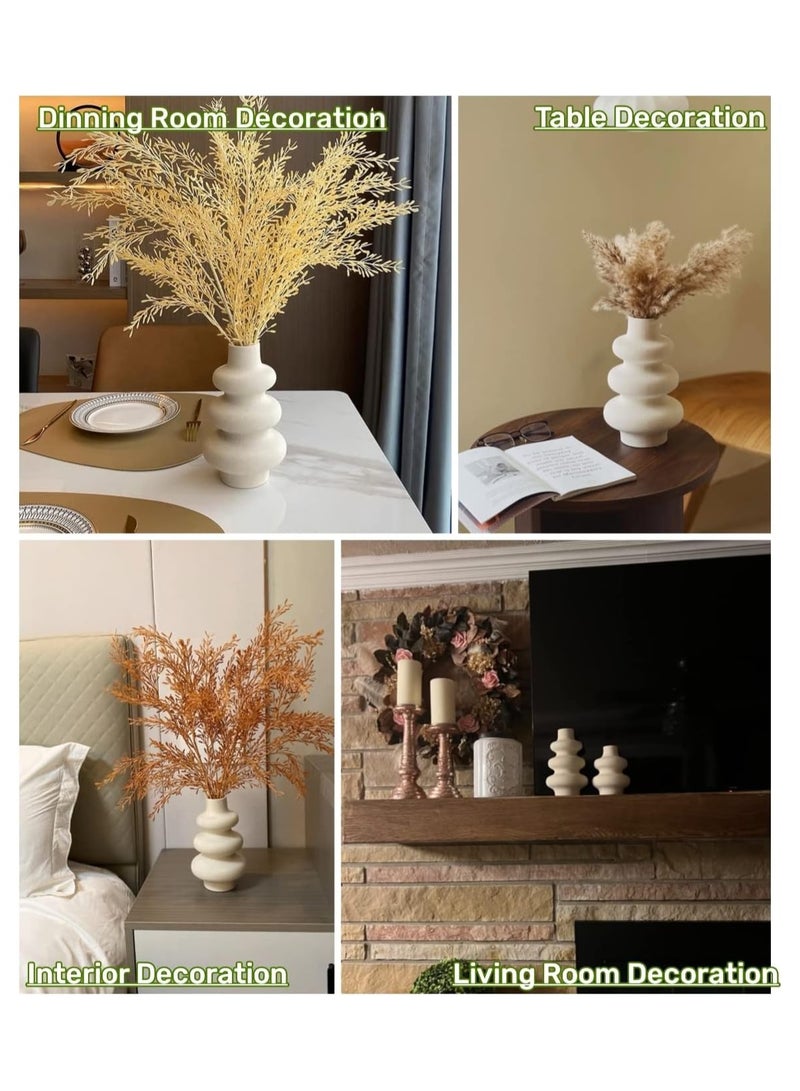 Ceramic Vase, Modern Home Decor,Off White Round Vases,Modern Dried Flower Vases, Boho Home Decor  - Image 5