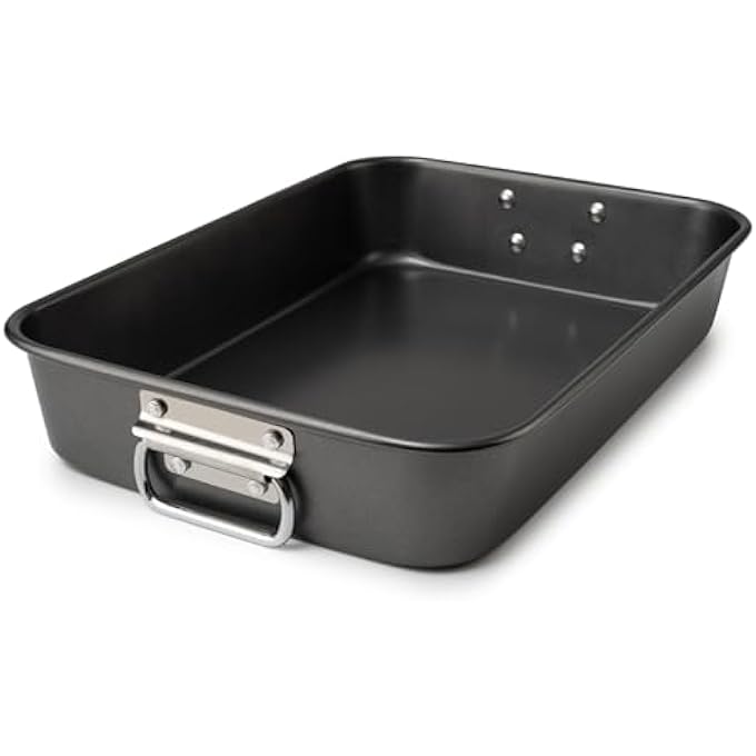 NALACAL Lasagna Pan Deep Baking Pan For Oven Nonstick Roasting Pan With Handles Deep Baking Dish For Brownie Heavy Duty Rectangular Cake Pan Cake Pans Sets For Baking 348 X 274 X 67Cm Black - Image 1