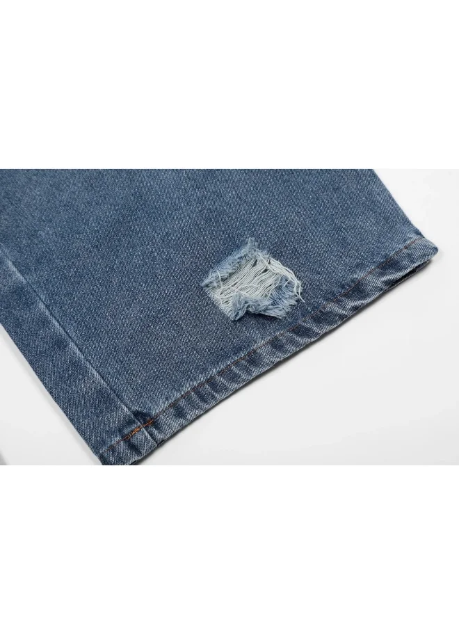 Madam Uniq Y2K American Vintage High Street Star Embroidered Jeans