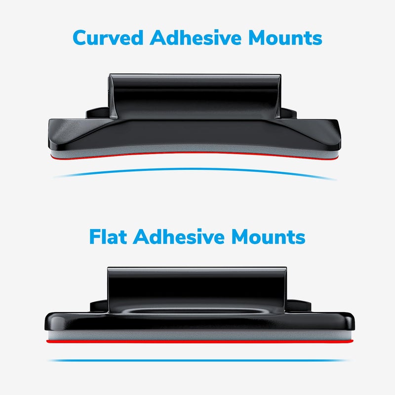 Sametop Helmet Sticky Mounts Adhesive Buckle Mount Screw Accessory Kit Compatible with GoPro Hero 13 12 11 10 Max 9 8 7 6 5 Session DJI Osmo Insta360 AKASO Action Cameras (12 in 1) - Image 2