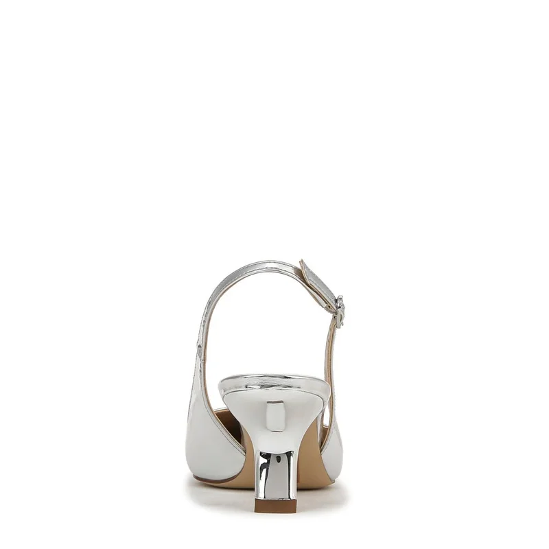 Sam Edelman SOFT SILVER PATENT Bianka Slingback Pump for Women | Best Price UAE