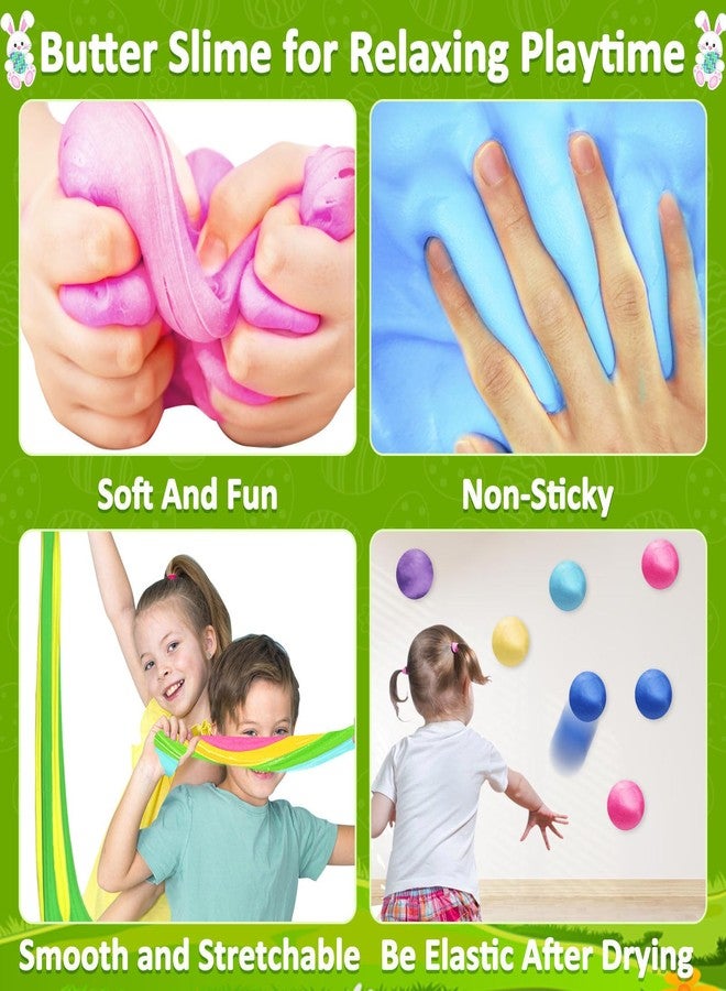 AMENON 24 Pack Easter Eggs Filled with Slime Toys Slime Kit No-Sticky, Stress Relief Squeeze Toys for Easter Basket Stuffers Basket Essential Party Favor Gifts for Kids Boys Girls - Image 3