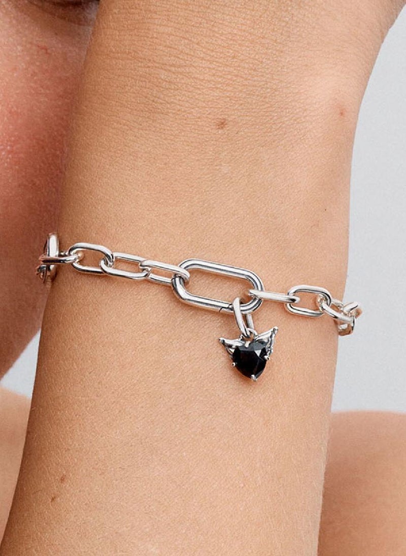 PANDORA Winged Heart Sterling Charm - Image 5