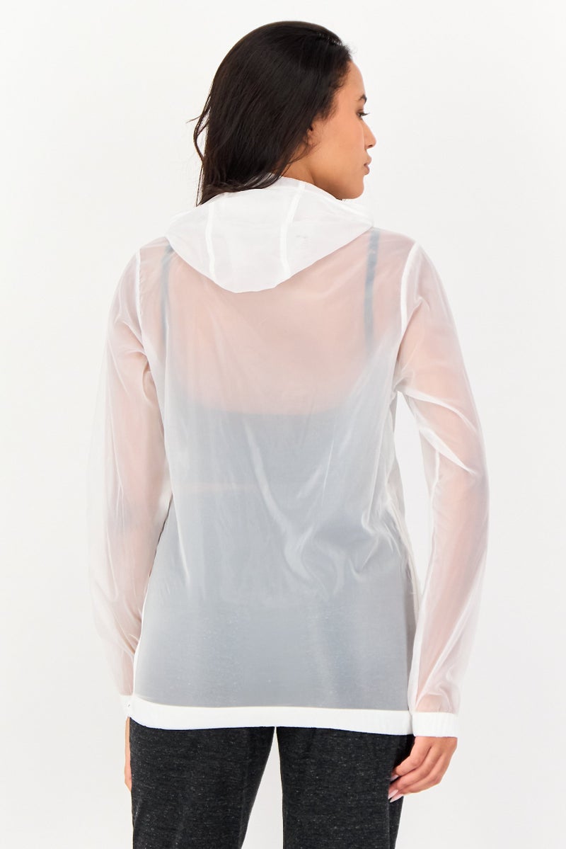 Ellesse جاكيت خارجي طويل الأكمام للنساء، رياضي، أبيض - Image 4