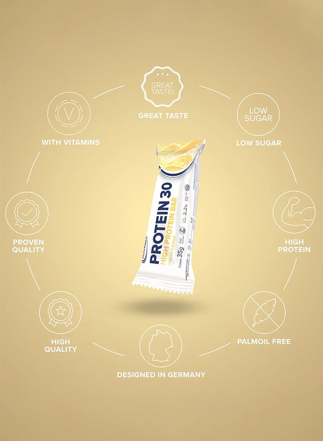 IronMaxx PROTEIN 30 Bar | 24 x 35g | 30% Protein, Vanilla Flavour, Low Sugar, Vitamin-Enriched - Image 5