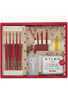 Tulip Etimo Red 8-Piece Crochet Set 