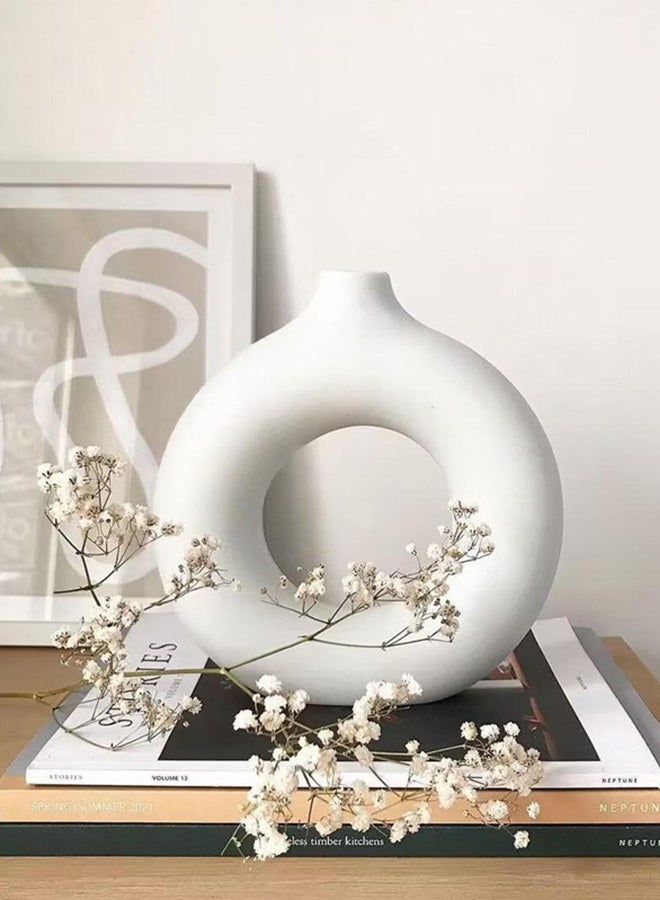 DUNISO Ceramic Vase for Decor Small Flower Vases Dining Table Decor - Image 5