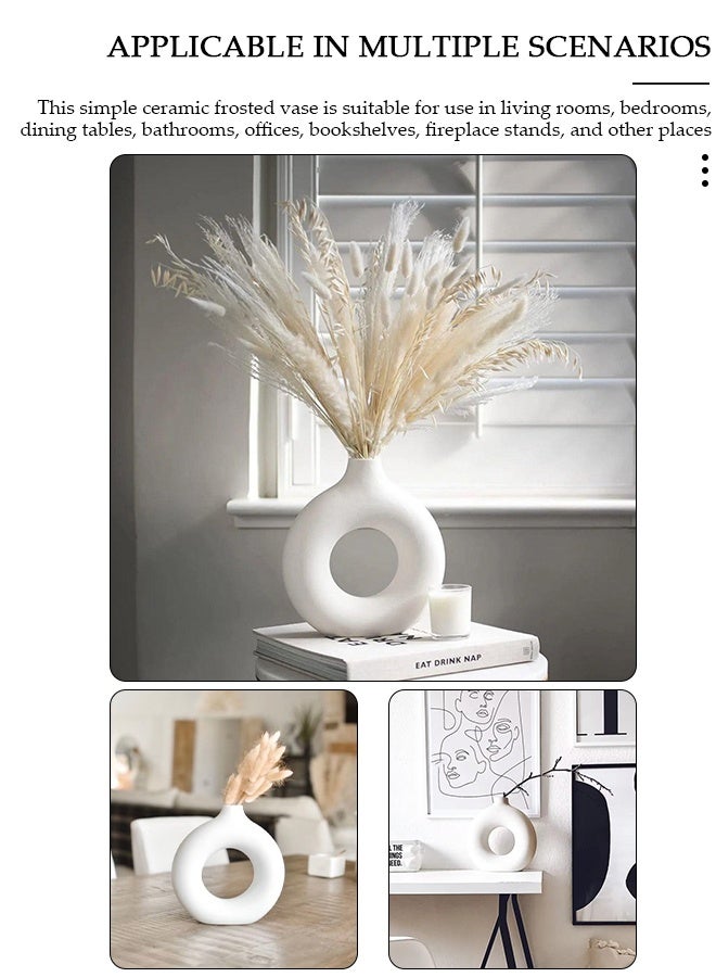 DUNISO Ceramic Vase for Decor Small Flower Vases Dining Table Decor - Image 4