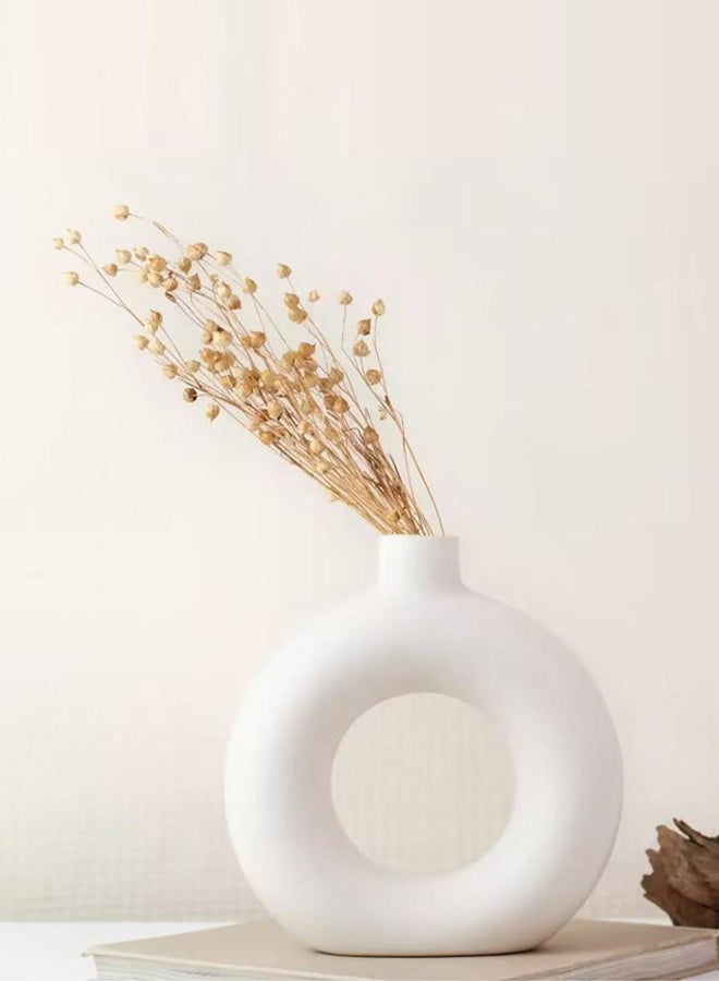 DUNISO Ceramic Vase for Decor Small Flower Vases Dining Table Decor - Image 3