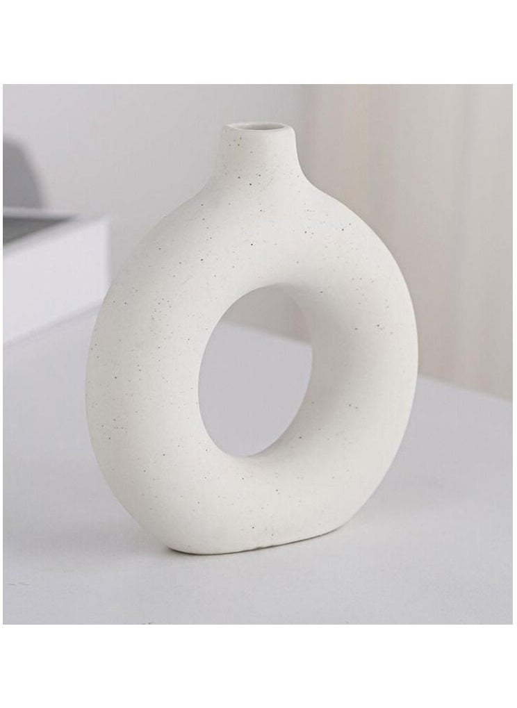 DUNISO Ceramic Vase for Decor Small Flower Vases Dining Table Decor  - Image 2