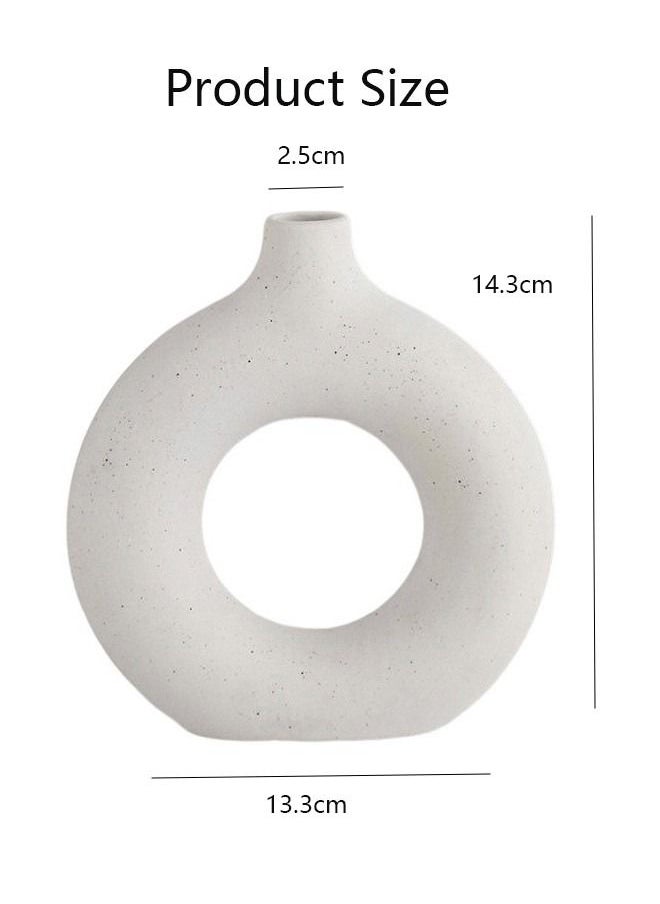 DUNISO Ceramic Vase for Decor Small Flower Vases Dining Table Decor  - Image 3