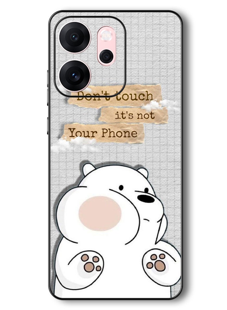 Theodor Case Compatible with Oppo Reno 14 F 6.57 Inch Protection Shockproof Bumper Cover Dont touch (3) - Image 1