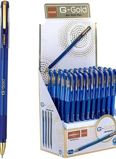 UNIMAX Unimax G-Gold 0.7mm Ballpoint Pen 1 x 50 Pcs Box Blue  - Image 3