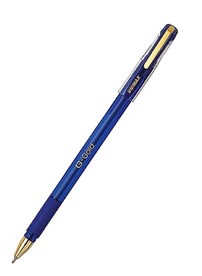 Unimax G-Gold 0.7mm Ballpoint Pen 1 x 50 Pcs Box Blue