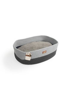 all for paws Oval Rope Cat Bed - Grey  - Image 1
