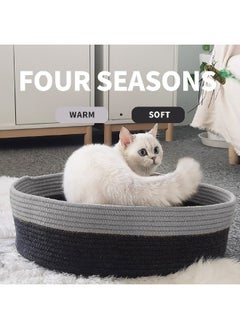 all for paws Oval Rope Cat Bed - Grey  - Image 5