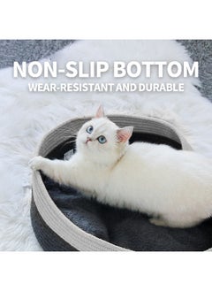 all for paws Oval Rope Cat Bed - Grey  - Image 3