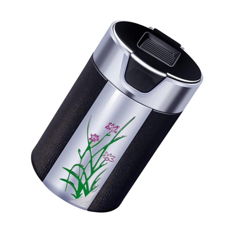 Car Cigarette Ash Container with LED Light Detachable Smokeless Ashtray for Cup Holder - Image 2