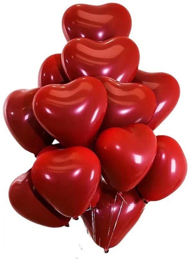 هايدو 50 قطعة مزدوجة القلب الأحمر بالون عرس عشاء زخرفة المواد ، هدايا نسائية - Image 5