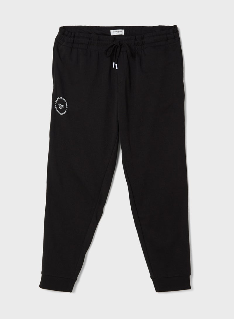 JACK & JONES Plus Size Drawstring Pocket Detail Sweatpants - Image 1