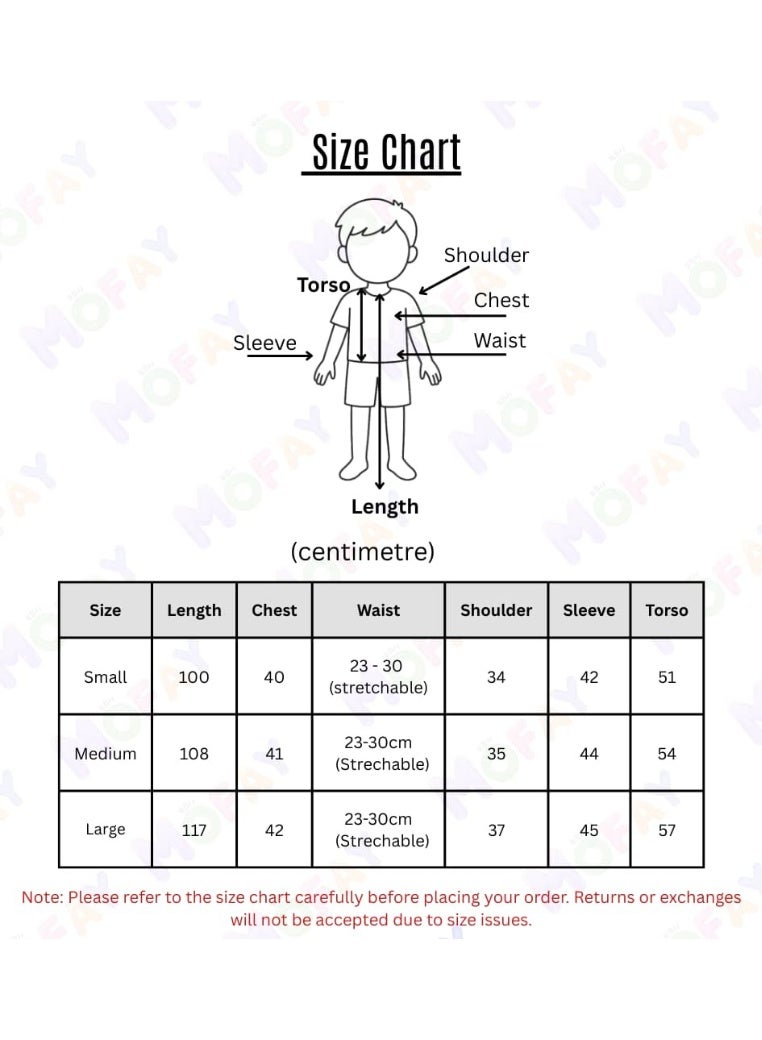 Astronaut Costume for Kids – Unisex Blue Space Suit with UAE Badge - Image 4