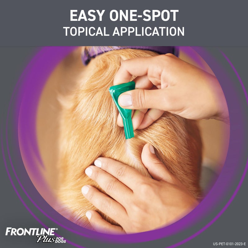 FRONTLINE Plus Flea and Tick Treatment for Medium Dogs Up to 23 to 44 lbs. 8 Treatments - Image 5