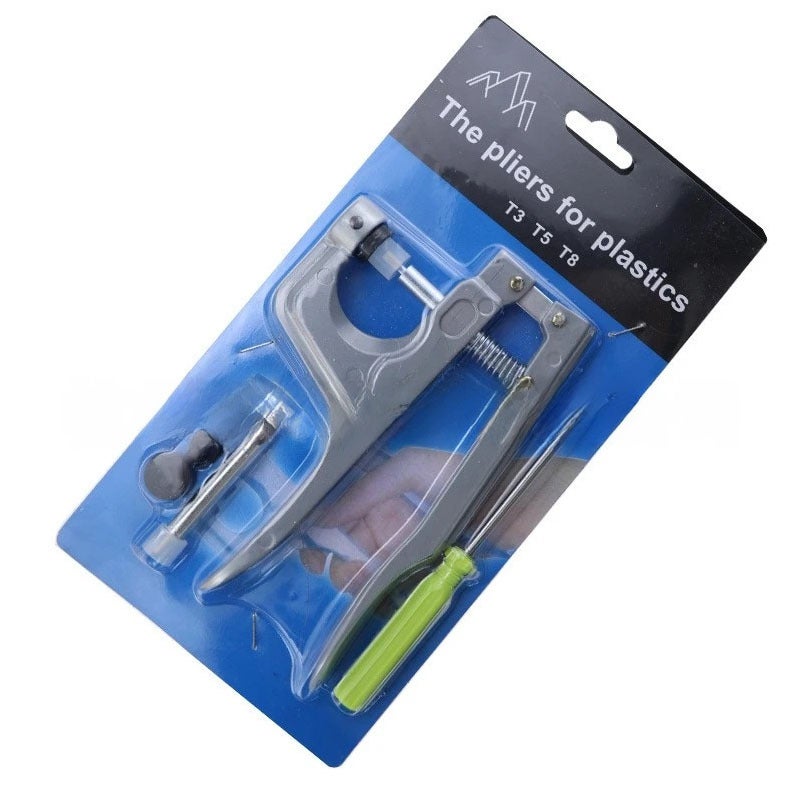 T3/T5/T8 Plastic Resin Four-Button Tool Hand Press Pliers Metal Five-Claw Buckle Suit Pink Hand Press Pliers - Image 4