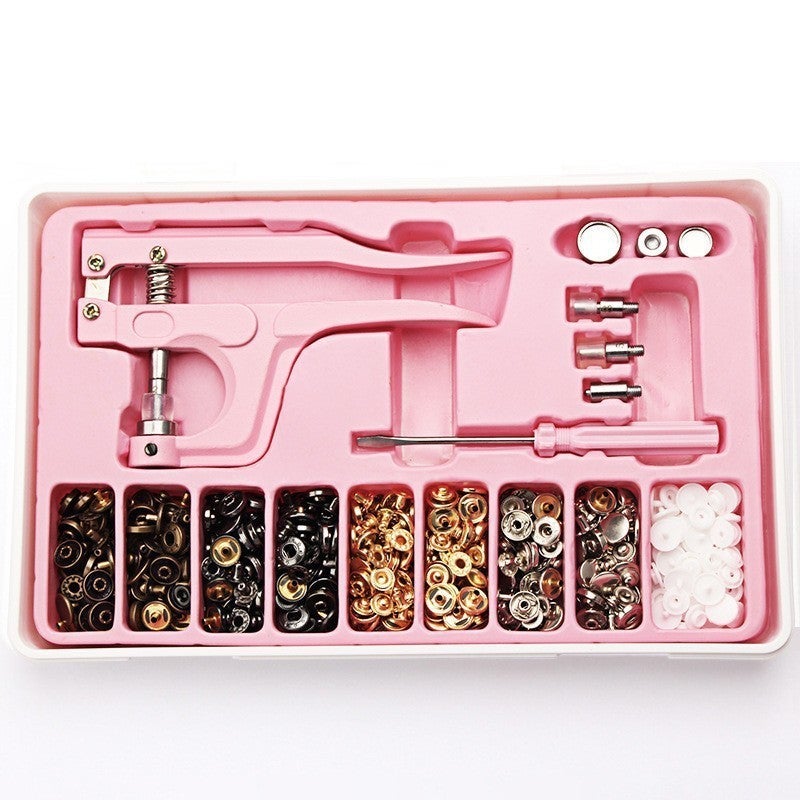 T3/T5/T8 Plastic Resin Four-Button Tool Hand Press Pliers Metal Five-Claw Buckle Suit Pink Hand Press Pliers - Image 5
