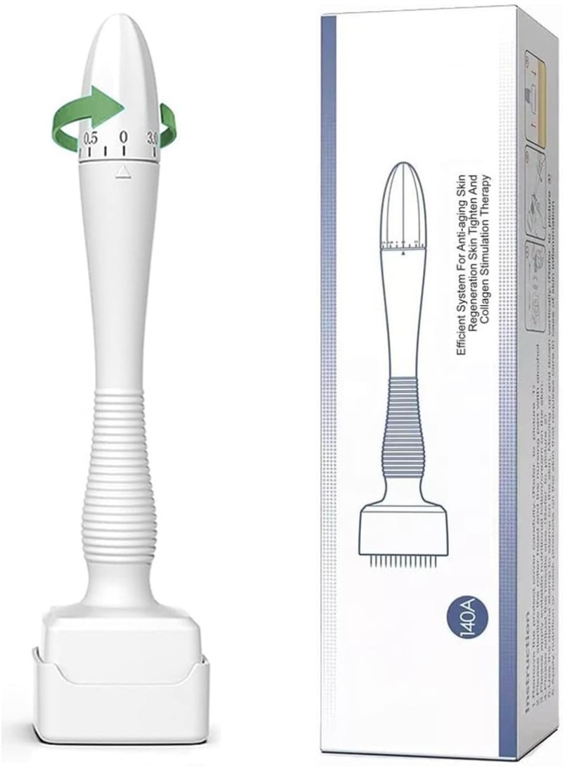 Generic ZHUOAI Adjustable Microneedling Derma Stamp, Derma Roller Alternative, Reusable Microneedle pen with Needle Cover, Skin Care Tools for Face Body, Hair Beard Growth - Image 1