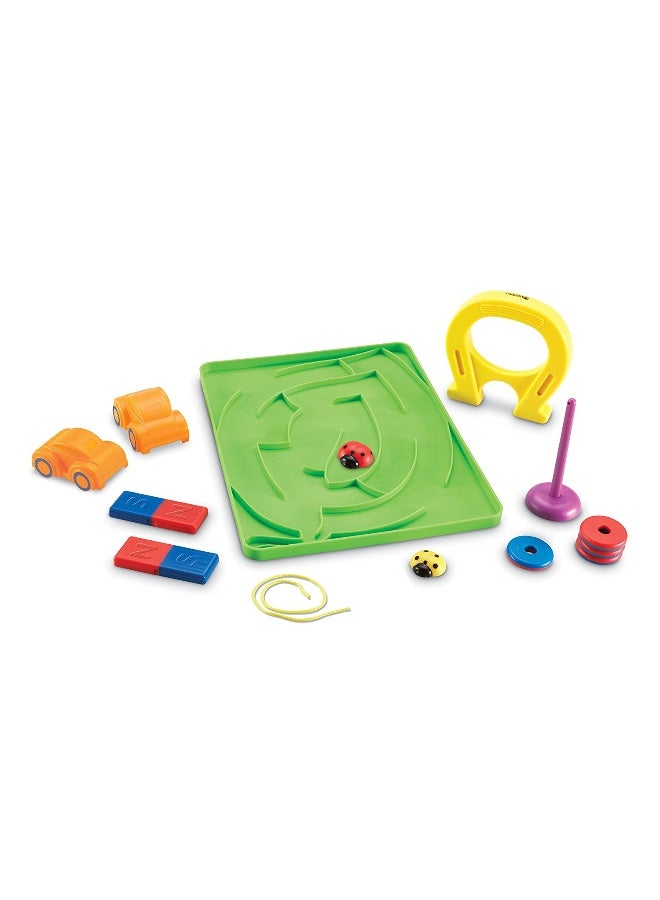 Learning Resources Stem Magnets Activity Set (34-Piece, 10 Lab Cards, Polarity Exploration, Ages 5+) - Image 1