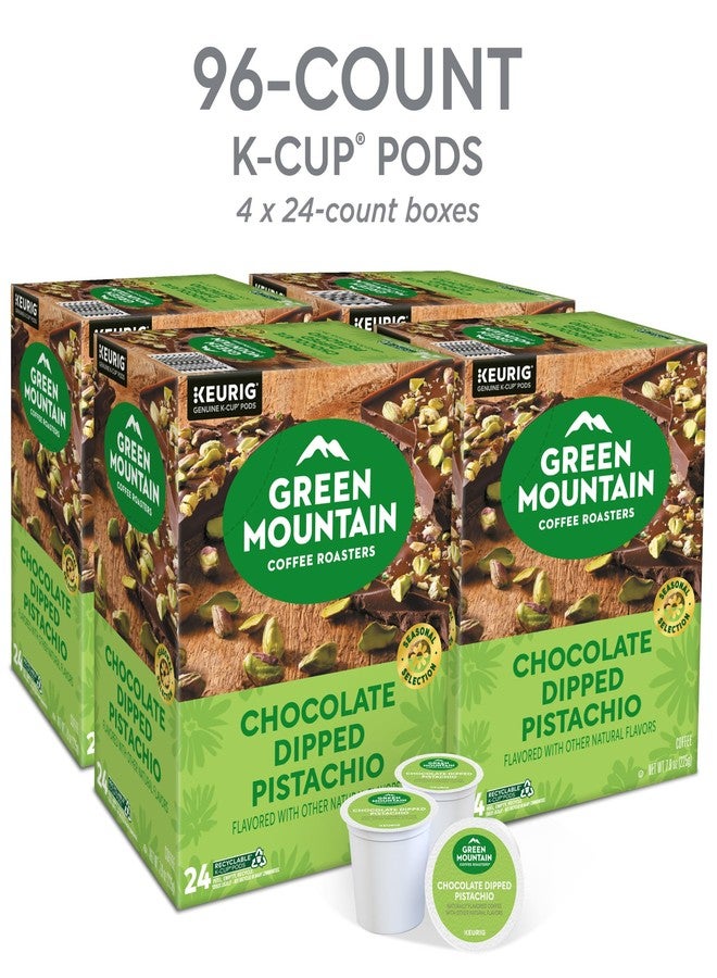 Green Mountain Coffee Roasters قهوة بنكهة الفستق المغطى بالشوكولاتة من شركة Green Mountain Coffee Roasters، كبسولات Keurig K-Cup للاستخدام الفردي، 96 كبسولة، (4 عبوات من 24 كبسولة) - Image 3