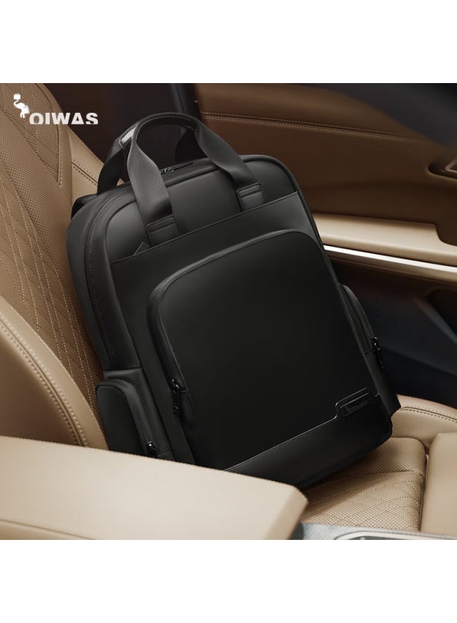 OIWAS Aihua Pioneer Series Backpack For Men And Women, 15.6-inch Laptop Bag, Travel Backpack, School Bag, Jd Self-operated, Black - Image 2