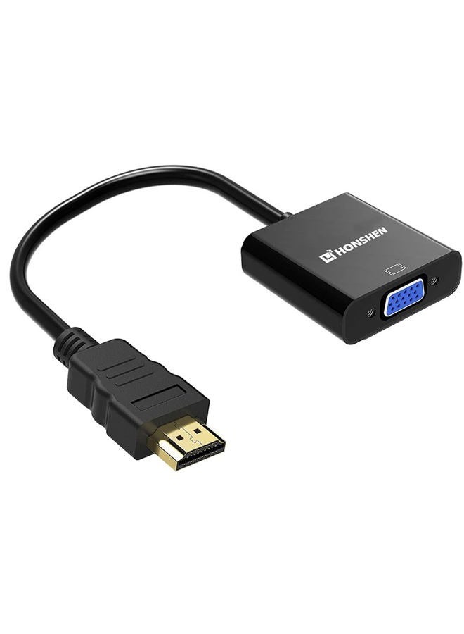HONSHEN HDMI to VGA 1080P HDMI Male to VGA Female Video Converter Adapter Cable for PC Laptop HDTV Projectors and Other HDMI Input Devices - Image 1