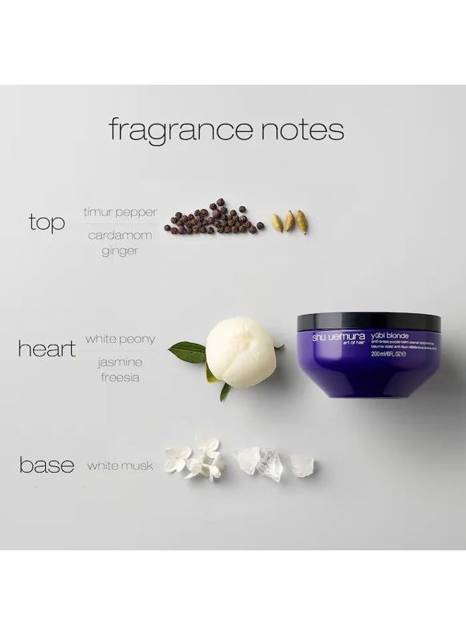 Shu Uemura Yubi Blonde Anti-Brass Purple Mask - Neutralizes Brassy Tones, Moisturizes and Smooths, For Color-Treated Blonde and Silver Hair - Image 3