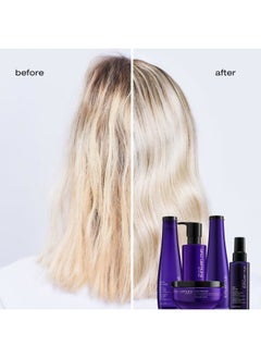 Shu Uemura Shu Uemura Yubi Blonde Anti-Brass Purple Mask - Neutralizes Brassy Tones, Moisturizes and Smooths, For Color-Treated Blonde and Silver Hair  - Image 2