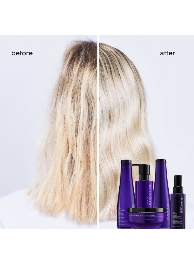 Shu Uemura Yubi Blonde Anti-Brass Purple Mask - Neutralizes Brassy Tones, Moisturizes and Smooths, For Color-Treated Blonde and Silver Hair - Image 2