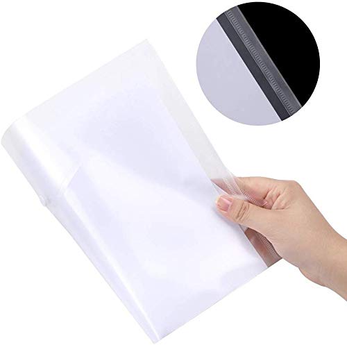 GreatDio® A4 Multicolor Document File Bag, Transparent Envelope Holder Storage Case, Snap Button Organizer, Clear Plastic Container for Papers, Stationery - 15 Pack - Image 4