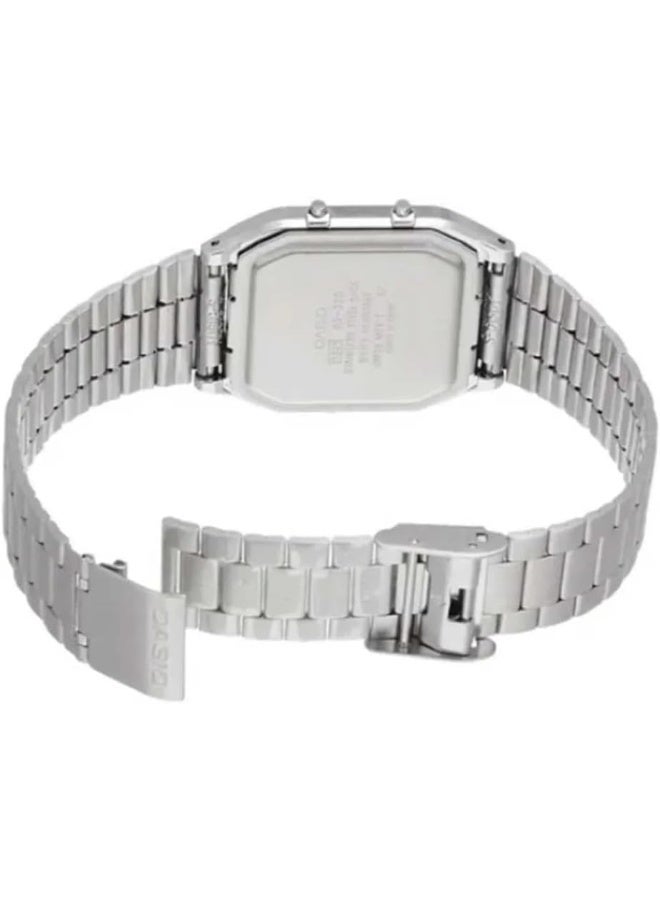Casio Men's Watch - AQ-230A-7BMQ White & Silver - Image 4