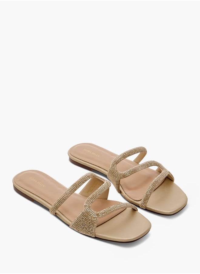 Flora Bella By Shoexpress Women Embellished Slip-On Sandals  - Image 1