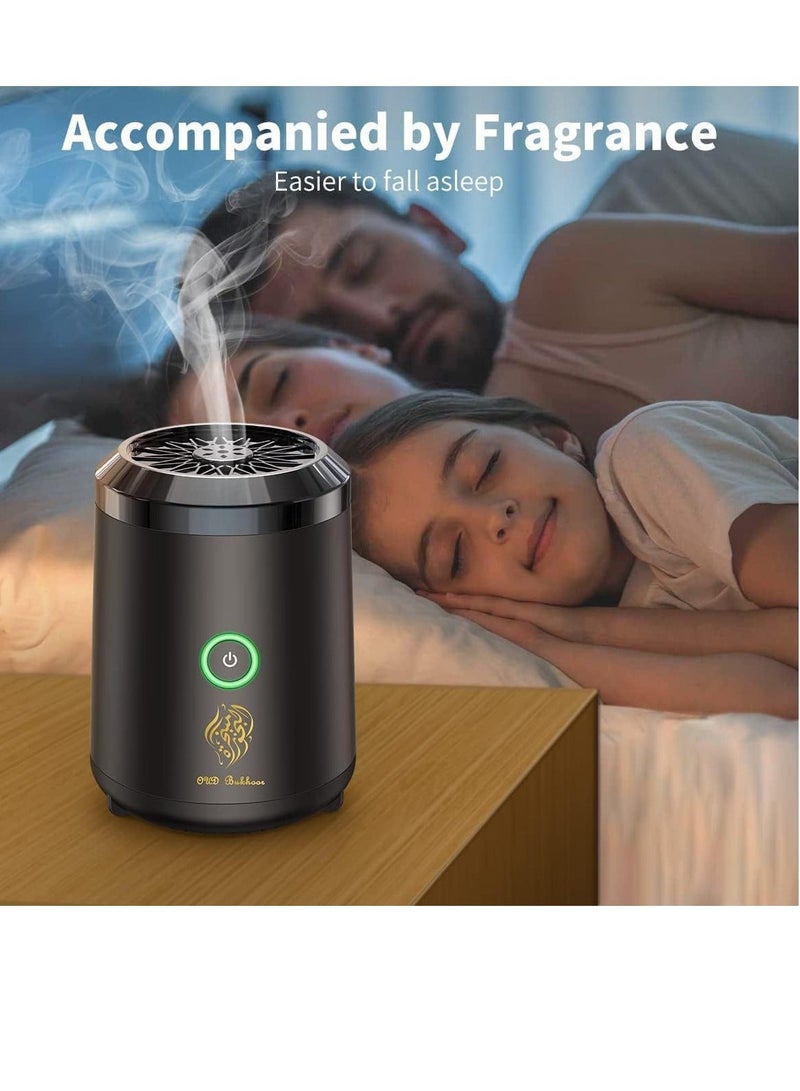 Oud Bukhoor جهاز بخور عود BK18 الكهربائي - موقد بخور محمول يعمل بمدخل USB للاستخدام في المنزل والسيارة والسفر - Image 2